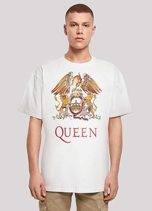 Чоловіча біла футболка з принтом queen primark мерч