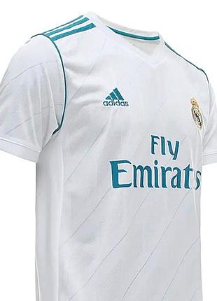 Футболка детская real madrid fc adidas футбольный джерси белая реал мадрид