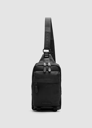 🦁 burberry black nylon crossbody bag