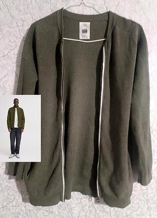 Кофта zip джемпер кардиган от zara