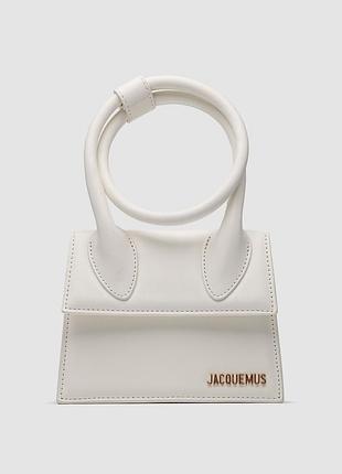 💎 jacquemus le chiquito noeud bag white
