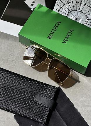 😎 bottega veneta brown/gold bv1012s 002 60/13/145