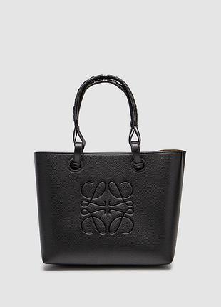 💎 loewe bag tote anagram leather black