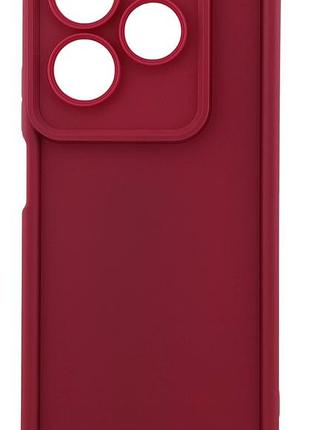 Чехол shock case для infinix hot 40 бампер силиконовый бордовый