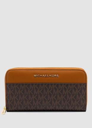 💵 michael kors wallet brown/ginger 20 х 10 х 3 см