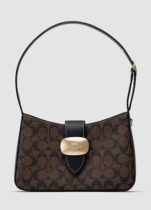 💎 coach eliza shoulder bag in signature canvas