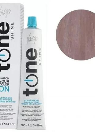 Тонирующая безаммиачная гель-краска для волос tone shine vitality's 11/8 радужно-фиолетовый платиновый 100 мл