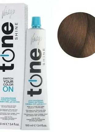 Тонувальна безамміачна гель-фарба для волосся tone shine vitality's 6/34 блонд темний золотий мідний 100 мл