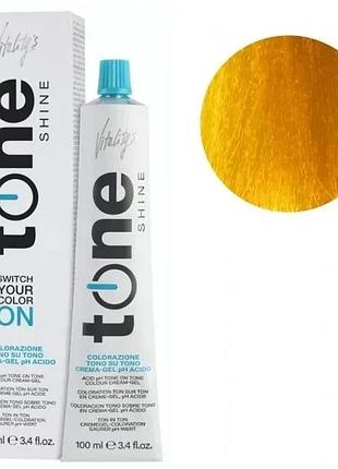 Тонирующая безаммиачная гель-краска для волос tone shine vitality's yellow - желтый 100 мл