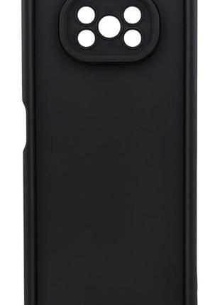 Чехол shock case для poco x3 / poco x3 pro бампер силиконовый черный