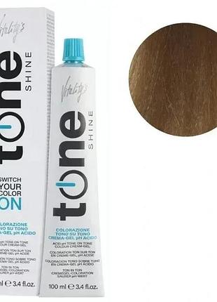 Тонирующая безамиачная гель-краска для волос tone shine vitality's 9/21 бежево-пепельный очень светлый блондин 100 мл