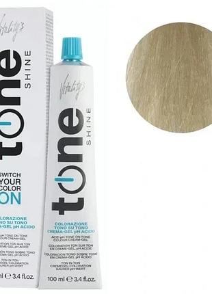 Тонирующая безаммиачная гель-краска для волос tone shine vitality's 11/9 коричневый пастельный блондин 100 мл