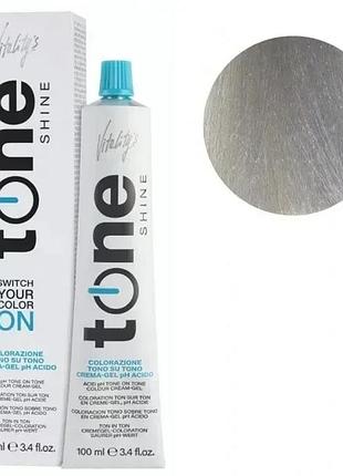 Тонирующая безаммиачная гель-краска для волос tone shine vitality's 10/1 ультраблонд пепельный 100 мл