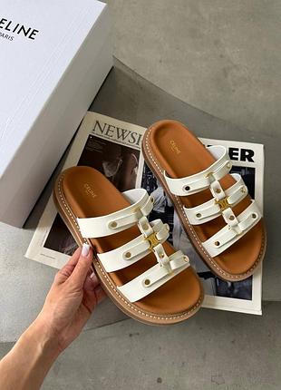 Женские шлепанцы 
celine tippi slide premium шльопки