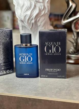 Мужская туалетная вода armani acqua di gio profondo, 100 мл, оаэ