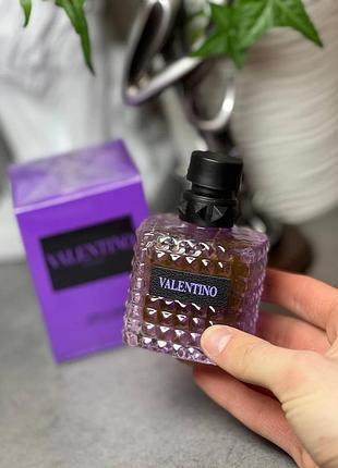Жіноча парфумована вода valentino donna born in roma purple melancholia, 100 мл, lux якість
