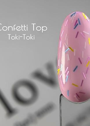 Топ без липкого слоя toki-toki confetti top 15 мл