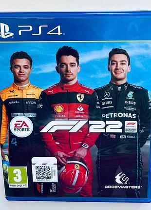 F1 22, б/у, русские субтитры - диск для playstation 4