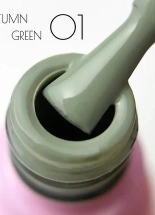 Гель лак toki toki autumn green 01 (оттенок хаки)
