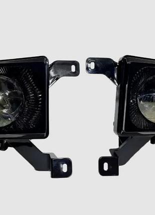 Протитуманні лазерні фари led 80w daewoo chevrolet lacetti на лачетти, алюміній чіткий кордон