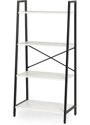 Стеллаж mebel elite gia белый / черный