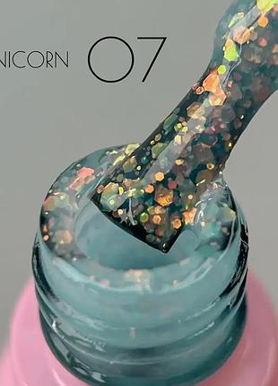 Гель-лак toki-toki unicorn 07 (с блестками)