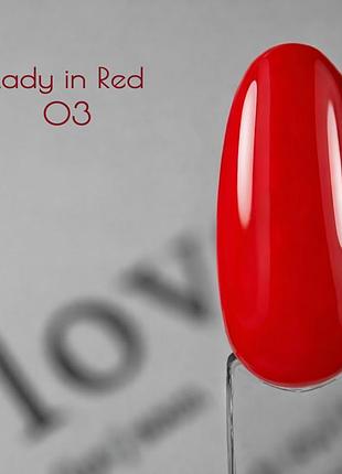 Гель-лак toki toki lady in red 03 (насичений яскраво-червоний)