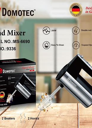 Ручной миксер domotec ms-6690, 200 вт