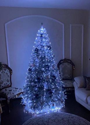 Led гирлянда капля росы "хвост", usb, пульт 2м, 400 led, холодный белый thl-24-50
