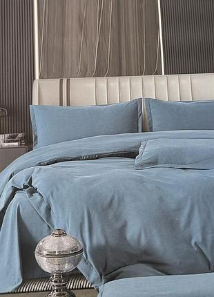 Комплект постельного белья однотонный home secret евро