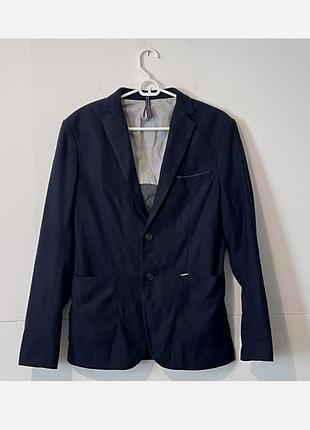 Гарний молодіжний повсякденний стильний чоловічий піджак zara men жакет від zara