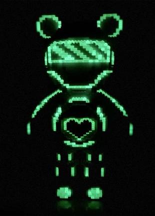Світний конструктор magic blocks bearbrick 9004 (4031 деталь, 50 см, фіолетовий) 3