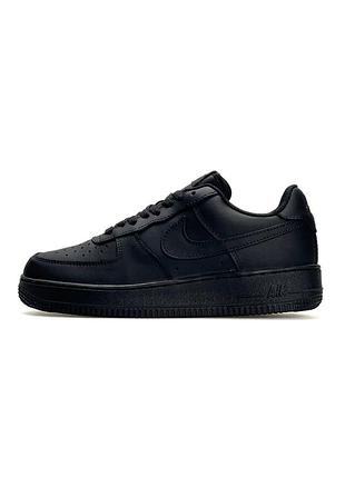 🤓 чоловічі кросівки nike air force 1 all black