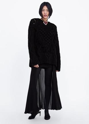 Теплий шикарний светр zara 7