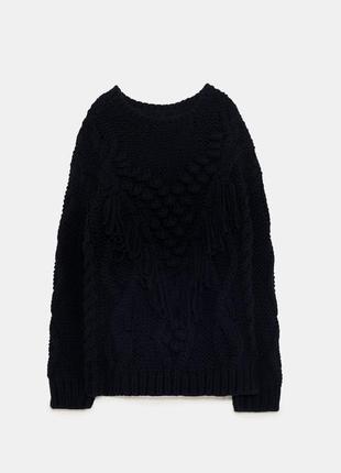 Теплий шикарний светр zara 4