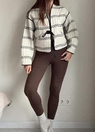 Куртка zara з тканини s-m