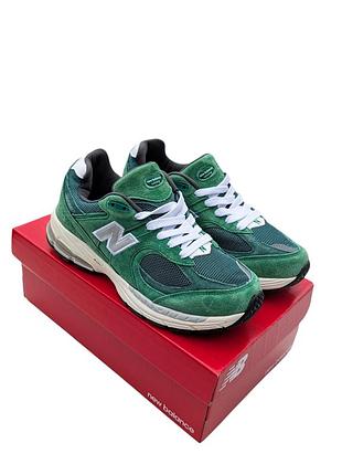 Женские кроссовки new balance 2002r зеленые акция