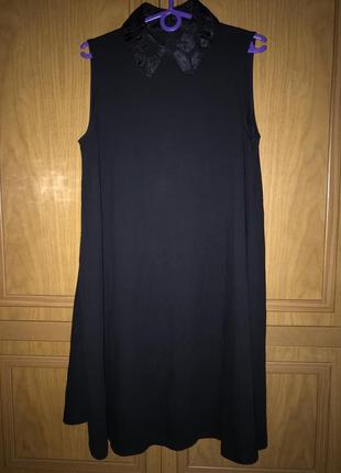 Cos-трикотажное платье с воротником! р.-s