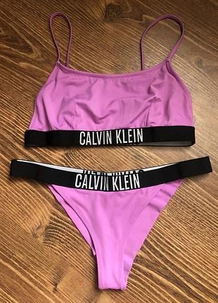 Купальник жіночий calvin klein p. l  бузковий 👙