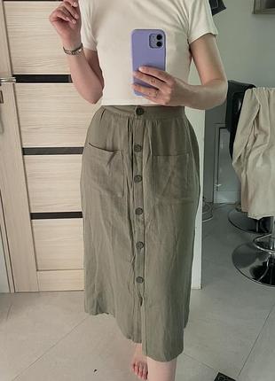 Лляна спідниця primark