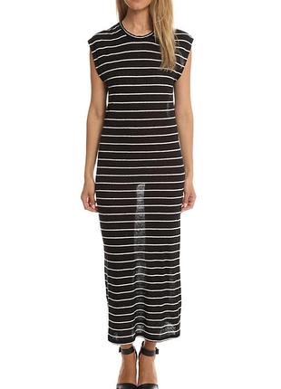 Оригинальное длинное льняное платье iro molly maxi dress