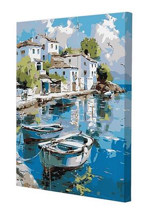 Картина за номерами riviera blanca прибережне місто 40x50 см (rb-1219)