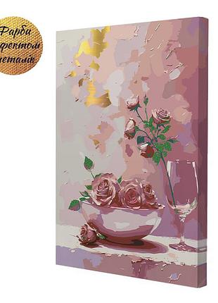 Картина за номерами riviera blanca квітковий спокій 28x40 см (rb-1276)