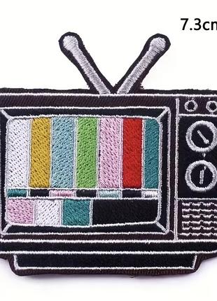 Патч шеврон “старый телевизор (глюк канал)” – на липучке
