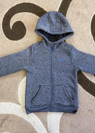 Кофта на блискавці з капюшоном для хлопчика 7-8 mountain warehouse