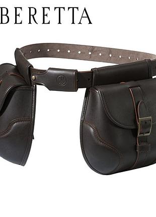 Патронташ кожаный beretta hoplon cartidge belt bs451-0092-0889