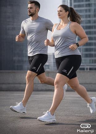 Велосипедки спортивні kalenji чорні бігові унісекс l xl 48-52