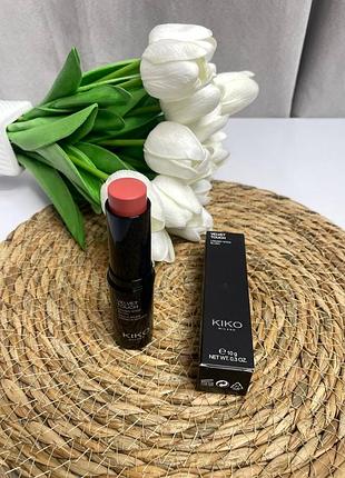 Рум'яна в кремовій формі velvet touch kiko milano 05 camelia red