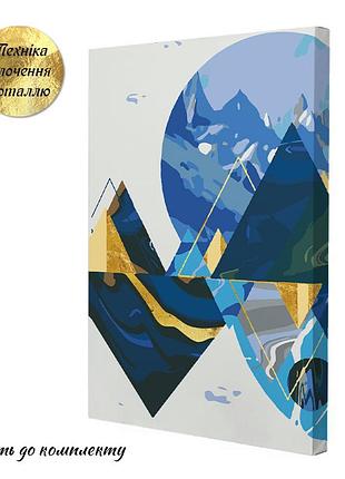Картина з поталлю за номерами riviera blanca earth 28x40 см (rb-0835)