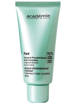 Маска для очищення пор academie purifying pore clearing mask, 200 ml